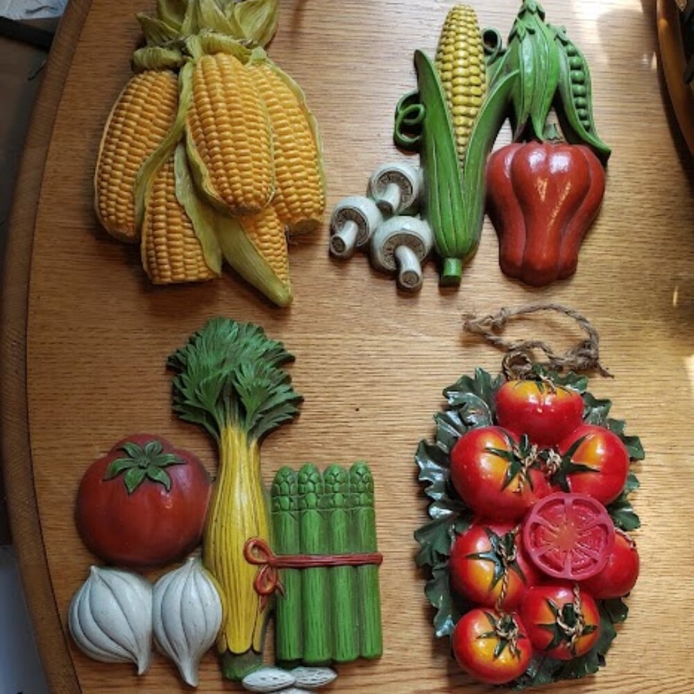 4 pc Kitchen Wall Vegetable Wall Art